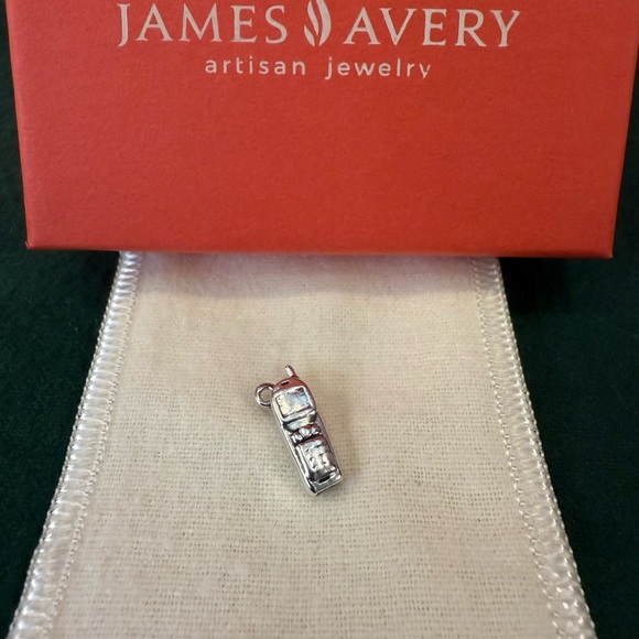 Retired James Avery Sterling Silver Cell Phone Charm - Picture 3 of 4